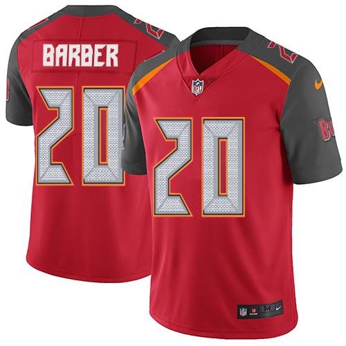 Nike Buccaneers #20 Ronde Barber Red Team Color Men's Stitched NFL Vapor Untouchable Limited Jersey - Click Image to Close